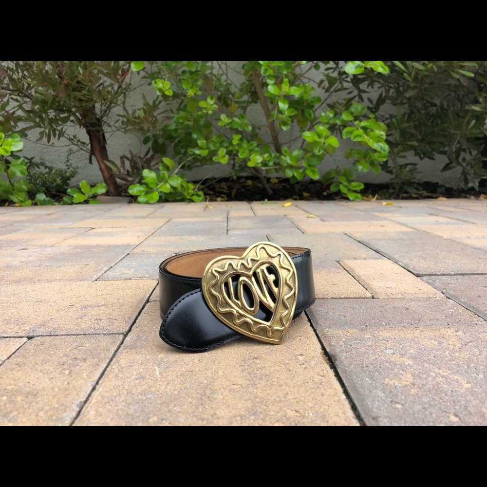 Genuine Moschino Love/Heart Belt
